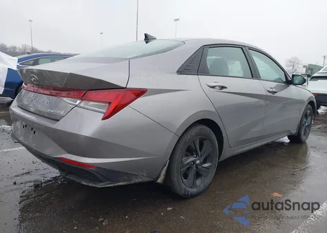 2022 Hyundai Elantra Hybrid Blue from USA, damaged, VIN KMHLM4AJ3NU028953